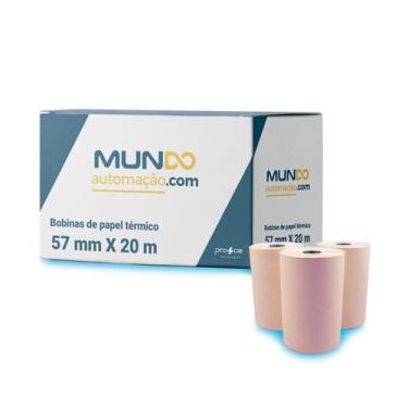 Imagem de Bobina térmica 57x20 para impressora portátil - 84 unidades - Pro4ce