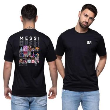 Imagem de Camiseta Jogadores Messi Fotos 100% Algodão - klouk, P