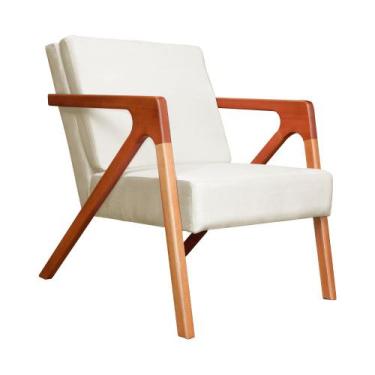 Imagem de Poltrona Monalisa Decorativa Veludo Cores - DS Estofados, Bege