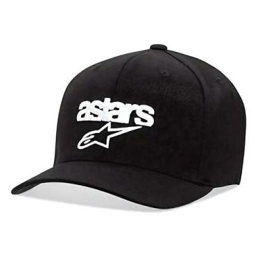 Imagem de Boné Alpinestars Heritage Blaze Flex Fit Preto Branco, S/M (P/M)