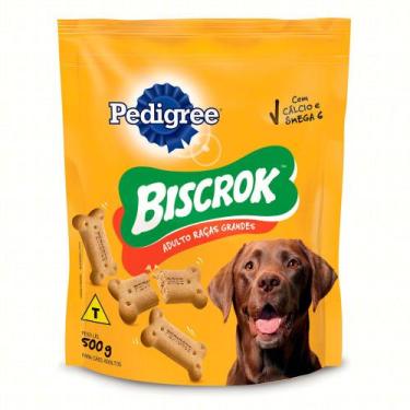 Imagem de Biscoito para Cães Pedigree Biscrok Pouch Raças Grandes 500g