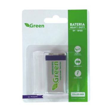 Imagem de Bateria 9v Green Longa Duração Alta Qualidade Dura Muito, 6F22