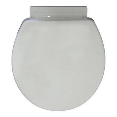 Imagem de Tampa Privada Convencional Oval Fecha Sozinho Branco - Sicmol, Assento