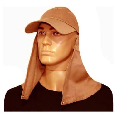 Imagem de Boné Australiano Pescador Com Capuz - Bege - Garcia