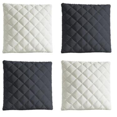 Imagem de Kit 4 Capas De Almofadas Lisas Mateladas 45x45 com ziper - Lucélia bor
