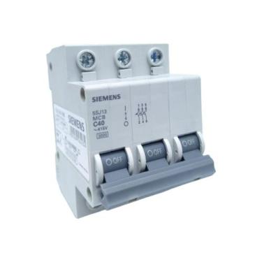 Imagem de Disjuntor Din tri. 5SJ1 Curva - C 40A 5SJ1340-7MB - Siemens, Branco