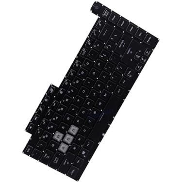 Imagem de Teclado retroiluminado de cor única Deal4GO (cabo de luz de fundo de 16 pinos) substituição para ASUS G531 G531GT G531GU G531GD G512 G531GT-BI7N6, SX185162B-US