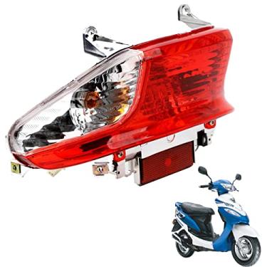 Imagem de Minho Lanterna traseira de motocicleta para Benteng 12 V 5 W luz traseira conjunto de lâmpada de seta para 4 tempos GY6 49cc 50cc yuanjia Jonway Chuanl TaoTao ATM50 lobo RX-50 Baccio calor scooter chinês ciclomotor