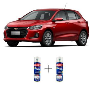 Imagem de Spray automotivo vermelho carmin gm + verniz spray 300ml - Sherwin Wil