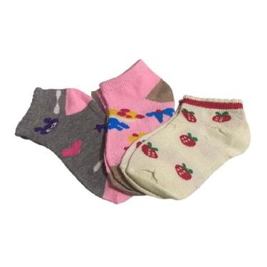 Imagem de Meias infantil Inverno Frio Feminina 2 a 4 anos c/24 pares - Blook