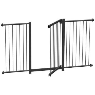 Imagem de Grade portãozinho pet bebê divisor ambiente corredor 70 cm 85 cm 90 cm
