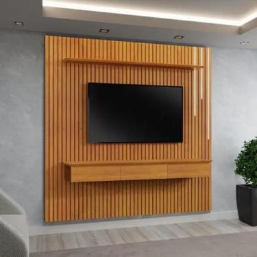 Imagem de Painel Ripado com Nicho Paris 2,32x2,50 - Casa & Coisas, Naturalle