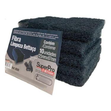 Imagem de Kit 10 Fibra Limpeza Pesada Bettaço Chapa Grelha Churrasco - Superpro