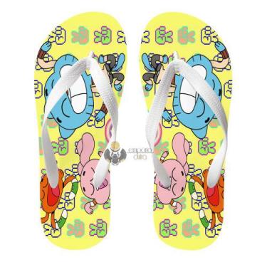 Imagem de Chinelo Gumball paz e amor - Empório Dutra, 41/42