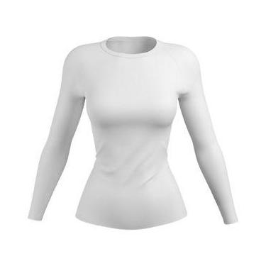 Imagem de Camisa Feminina Proteção Solar Uv+50 Camiseta Segunda Pele Térmica Lon