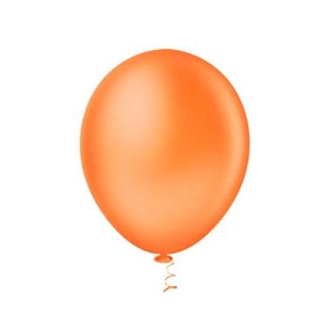 Imagem de Balão Látex Redondo Neon 9 Laranja 25 Un - Pic Pic