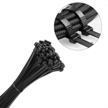 Imagem de Cinta Abraçadeira De Nylon Pequena 10cm Abraçadeira Plastica 10 Unidad