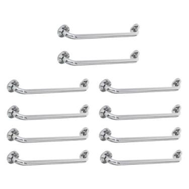 Imagem de Barra de Apoio 40cm Inox Kit 10 Unidades Cadeirante Idoso Banheiro Box