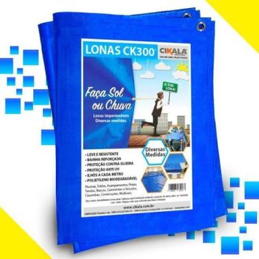 Imagem de Lona CK300 Azul 9x4.5 Metros Polietileno - Cikala