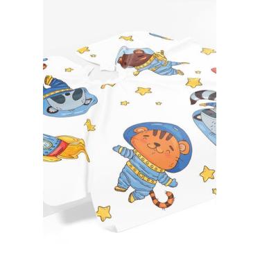 Imagem de Capa Barbeiro Ursinhos Astronautas Cetim 156x146cm - PRESENTE-BRINDE