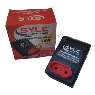 Imagem de Transformador de energia conversor 100va (70w) 110/127v/220v - SYLC