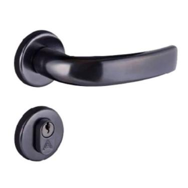 Imagem de Fechadura Galaxy Externa 4181 Roseta 40mm Preta Aliança