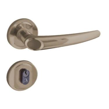 Imagem de Fechadura Joy Externa F-2600/63 Roseta 40mm Bronze Latonado Aliança