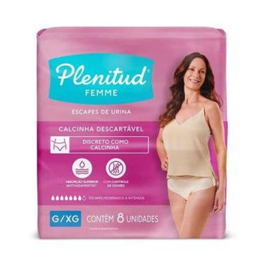 Imagem de Calcinha Descartavel Plenitud Femme G/XG 8 Unidades