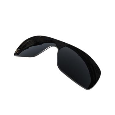 Imagem de OOWLIT Lentes de substituição compatíveis com óculos de sol Oakley Batwolf preto não polarizado