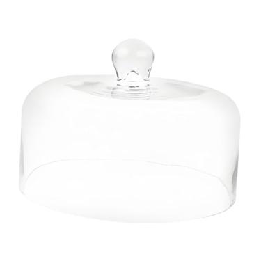 Imagem de Bothyi Capa de acrílico para suporte de bolo, capa para comida, cúpula transparente para servir, tampa para bolo para feriados, travessa, decoração para, S