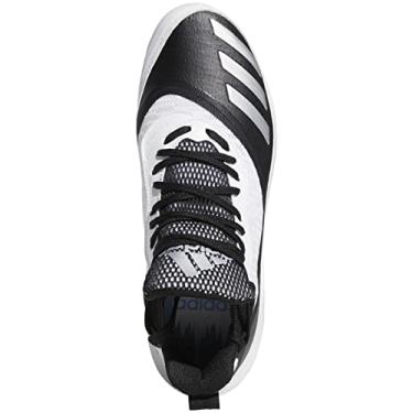 Imagem de adidas Tênis de beisebol masculino Icon V Bounce Cleats, Core Black, Prata, Metallic-White, 46