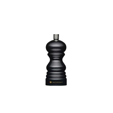 Imagem de Moinho de pimenta ou moedor de sal MasterClass com tampa intercambiável, plástico, preto, 12 cm