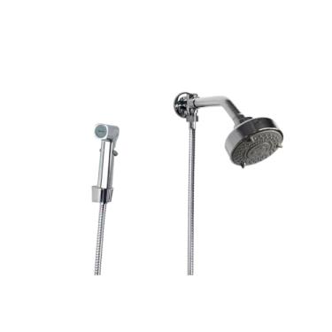 Imagem de Ducha Chuveiro ABS 5 Jatos com Duchinha Manual com Trava