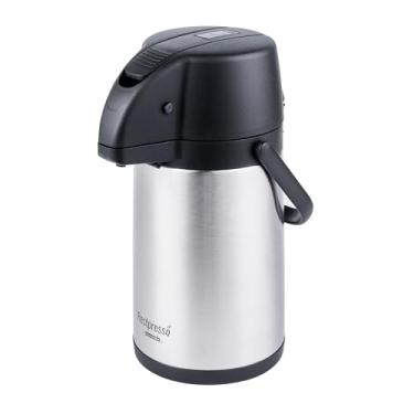 Imagem de Restaurantware - Dispensador de café Airpot isolado a vácuo Restpresso de 2,2 litros, 1 decantador de café de parede dupla – Retenção de calor de 12 horas, alavanca de bomba, jarra de café térmica de
