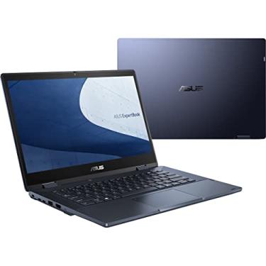Imagem de ASUS Notebook empresarial ExpertBook B3 fino e leve, FHD de 35.6 cm, Core i7-1165G7, SSD de 512 GB, RAM de 16 GB, bateria para o dia todo, videoconferência de nível empresarial, NumberPad, Win 10 Pro,