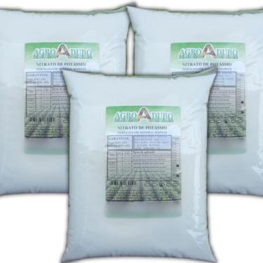 Imagem de Fertilizante Nitrato De Potássio 15kg Adubo Ferti Hidroponia - AGROADU