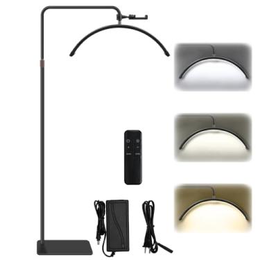 Imagem de Luminaria Meia Lua Estetica Spa Arco, Luminaria Meia Lua Estetica Spa Arco Ajustavel Salão, Luminaria Estetica Spa Arco Meia Lua LED, Lâmpada LED para Pestanas Meia Lua, Preto, 23 Inche, 3000-6000K