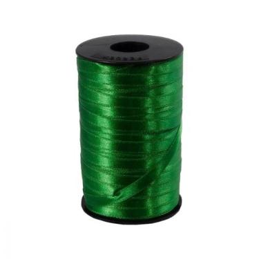 Imagem de Fita de Cetim Trader 04mm N0 com 100 Metros, COR 134 VERDE BANDEIRA, 1