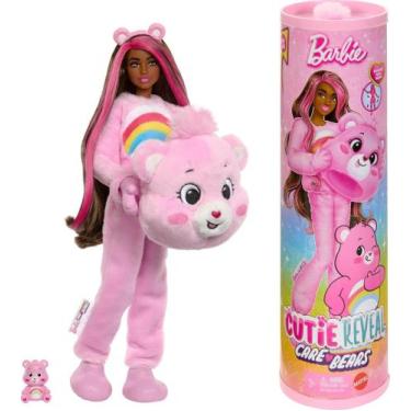 Imagem de Boneca Barbie Cutie Reveal C/ Fantasia dos Ursinhos Carinhosos e Mini 