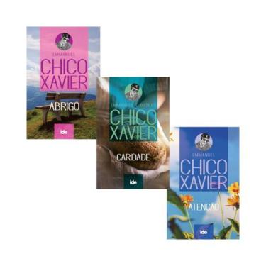 Imagem de Kit 3 Livros Chico Xavier Mensagens: Abrigo, Atenção E Caridade - Ide 