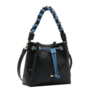 Imagem de Bolsa Feminina Chenson Original Pesponto Saco 3484889 Preta