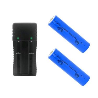 Imagem de Kit Carregador Duplo 2 Slot Bateria 26650, 18650 E 2 Bateria Bateria G