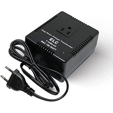 Imagem de Conversor de voltagem ELC de 500 watts - Redutor - 220 V para 110 V / 240 V para 120 V - Conversor de energia para viagem - para alisador de cabelo, secador de cabelo, laptops e carregadores, com