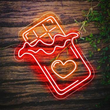 Imagem de Painel Neon Led Chocolate Páscoa Decorativo Doceria - Bloom