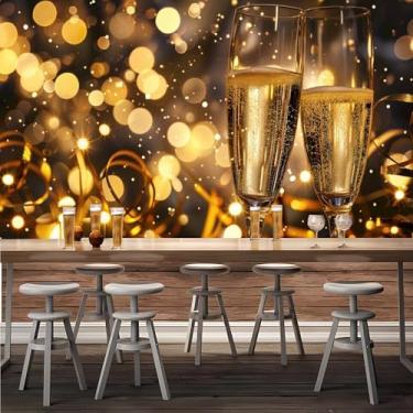 Imagem de Lcythiazole Mural de papel de parede de cerveja, decoração de parede de cerveja, adesivos de parede de cerveja, para bar, café, restaurante, sala de estar, mural de papel de parede personalizável