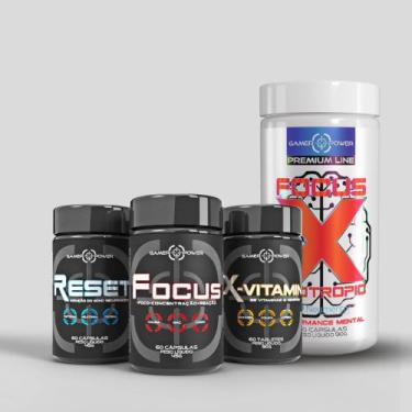 Imagem de Combo Brilho Intelectual: Nootrópicos para uma mente genial: Focus-X +