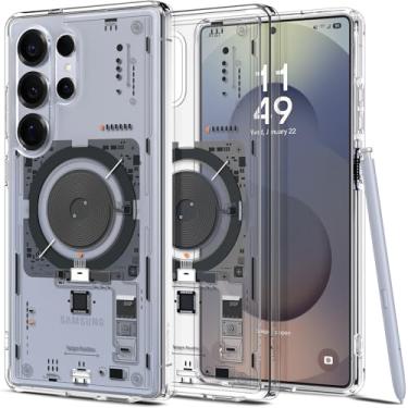 Imagem de Capa Spigen para Galaxy S25 Ultra, Ultra Hybrid MagFit [Certificação Qi2] Compatível com MagSafe - Neo One