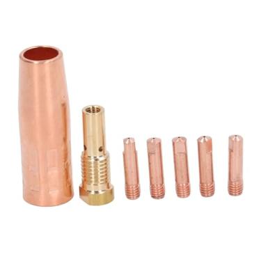 Imagem de Mig Soldagem Gun Acessório Gasless 0.8mm Bico De Latão Dicas Kit para Century FC90/80GL