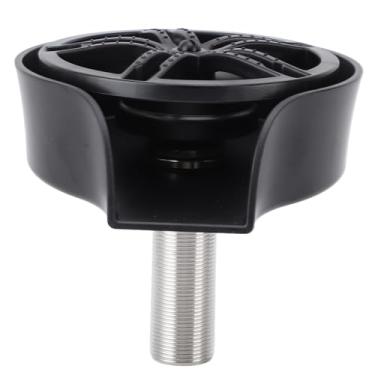 Imagem de Enxaguador de vidro rotativo automático para pia de cozinha, lavador de copos versátil com rosca macho G1/2, acessório de lavagem de vidro de aço inoxidável ABS (lavatório ABS preto EUA 9/16