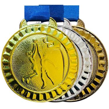 Imagem de Kit 600 Medalhas Esportivas 4,5cm Voce Escolhe Cor E Modelo